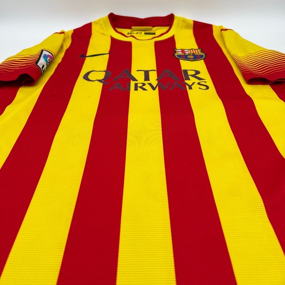 Messi #10 Barcelona 2013/2014 Away ORIGINAL Nike VTG Rare Soccer Jersey (L) - Picture 6 of 9